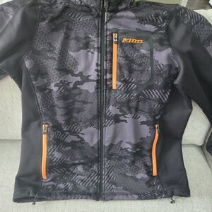 Klim Women's Mid Layer Jacket - Black and Orange Camo